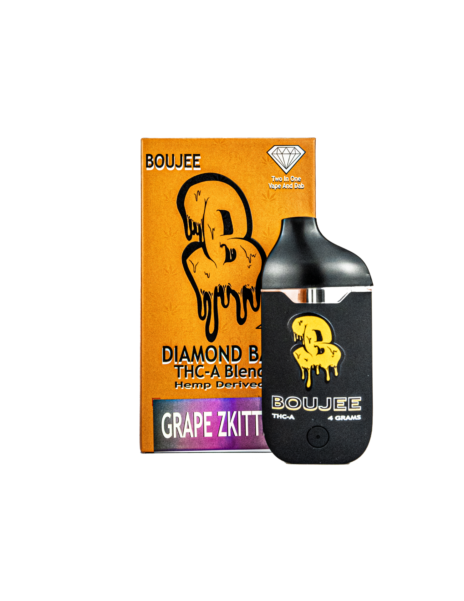 Boujee Diamondbar 4Ml Disposable Vape / Grape Zkittles